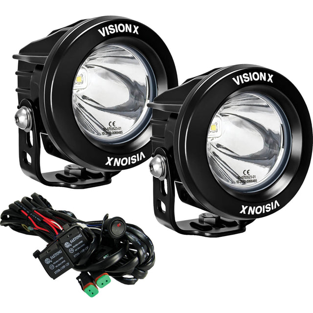 Photo of 3.7" CG2 Single LED Light Cannon Kit by Vision X Off-Road - Premium LED Driving Light for UTVs / Side by Sides