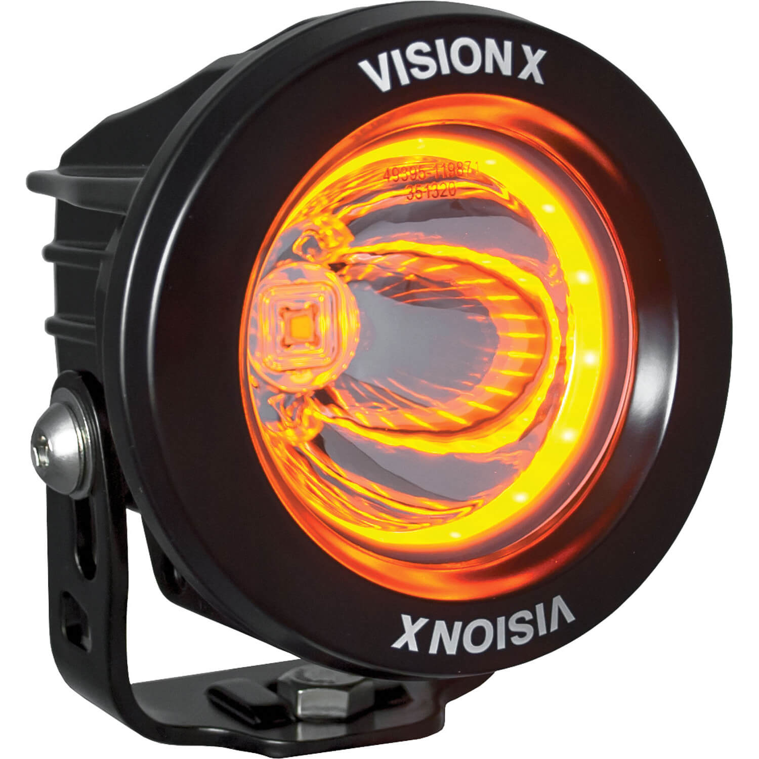 Photo of 3.7" Optimus Round 15º Beam with Amber Halo LED Light Kit by Vision X Off-Road - Premium LED Driving Light for UTVs / Side by Sides