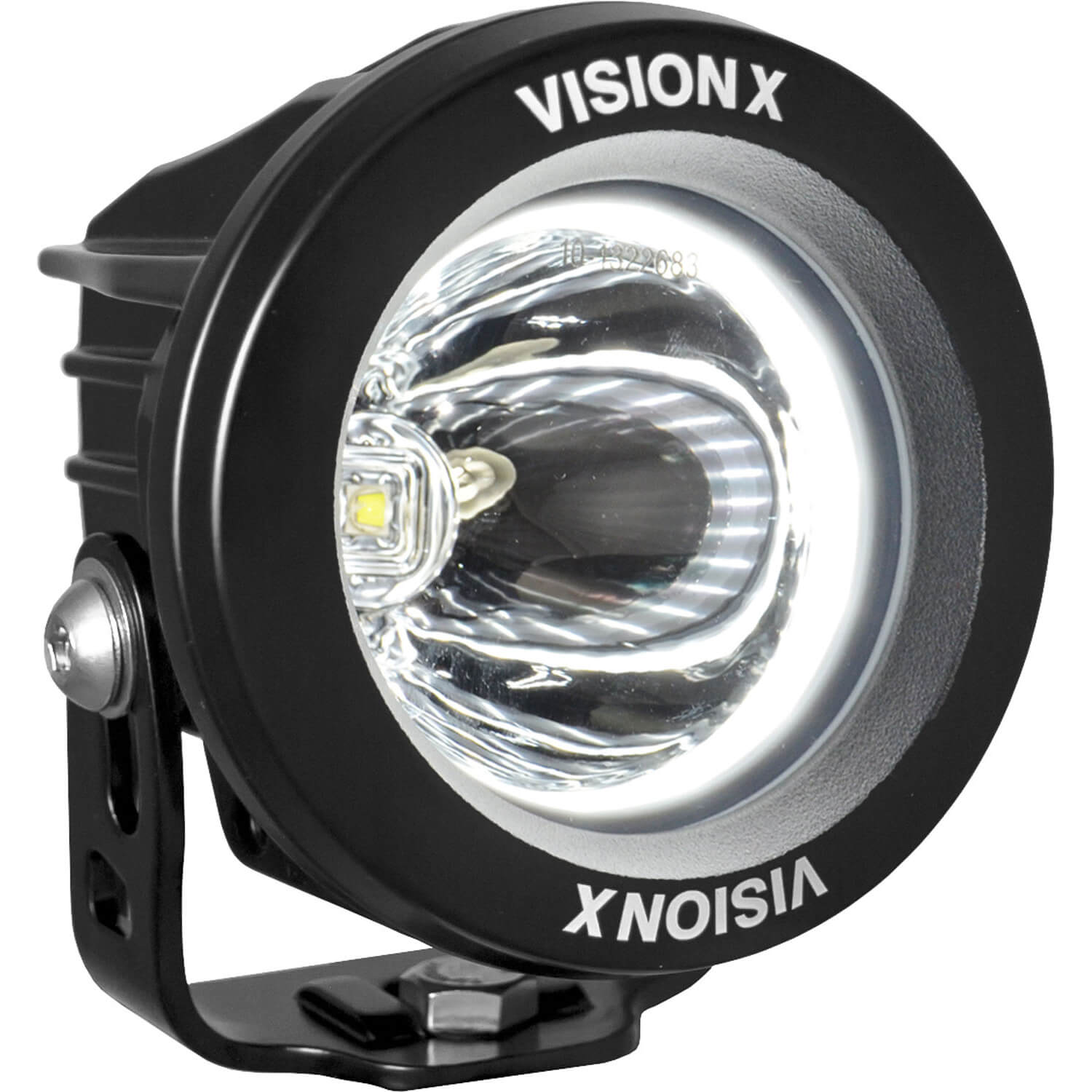 Photo of 3.7" Optimus Round 15º Beam with White Halo LED Light by Vision X Off-Road - Premium Light Pods for UTVs / Side by Sides