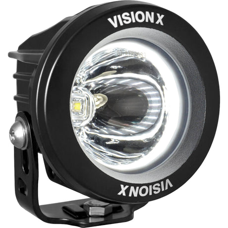 Photo of 3.7" Optimus Round 15º Beam with White Halo LED Light Kit by Vision X Off-Road - Premium Light Pods for UTVs / Side by Sides