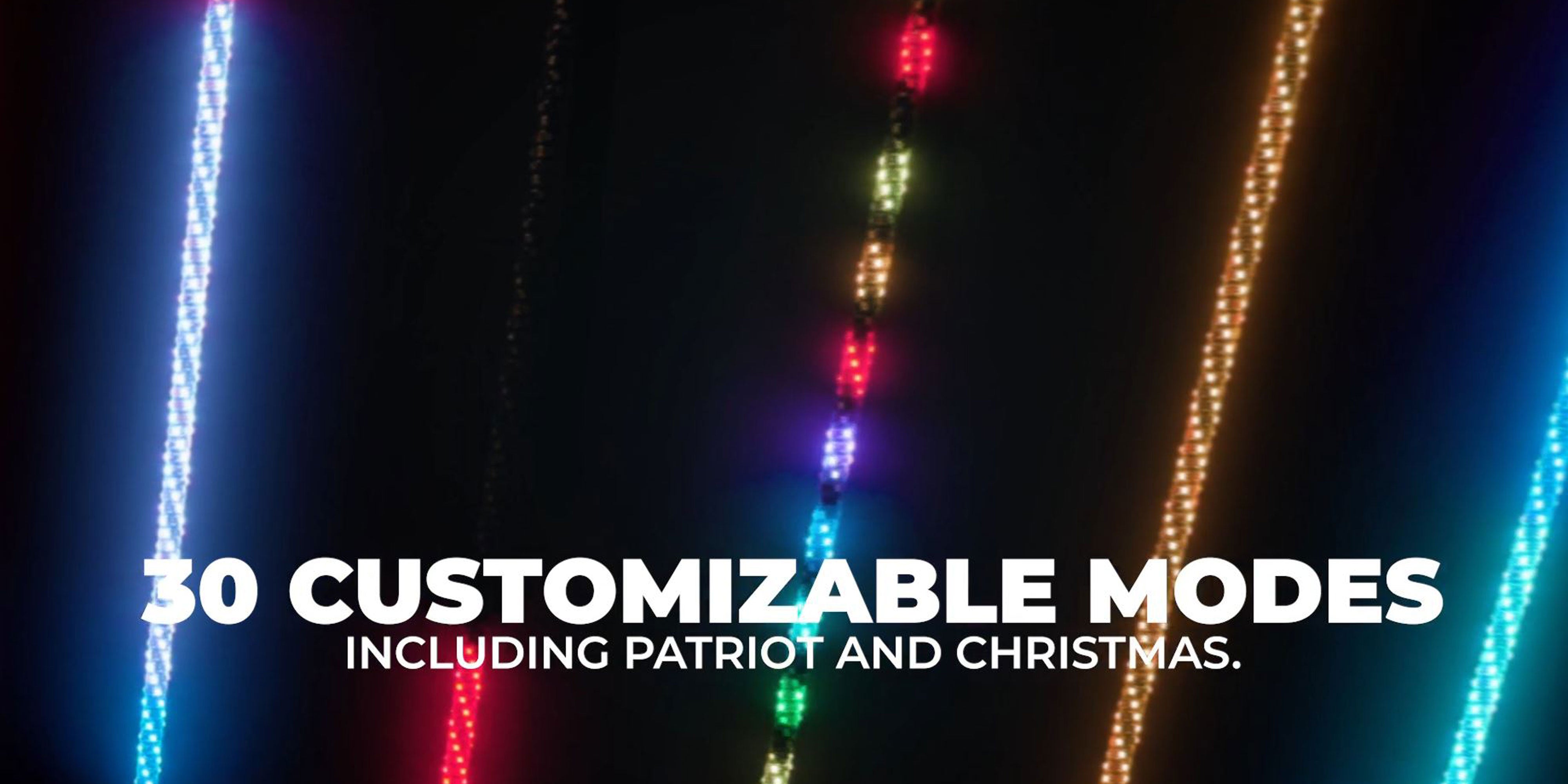 Photo of POWERSPORTS Extreme Whip Kit Qty 2 x 2ft plus LEDCast Controller by ECOXGEAR - Premium for UTVs / Side by Sides