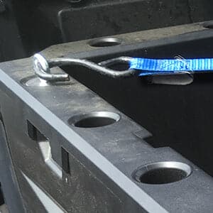 Photo of Rear View Mirror & 2" Tie Down Anchors for Polaris Ranger by Kemimoto - Premium for UTVs / Side by Sides