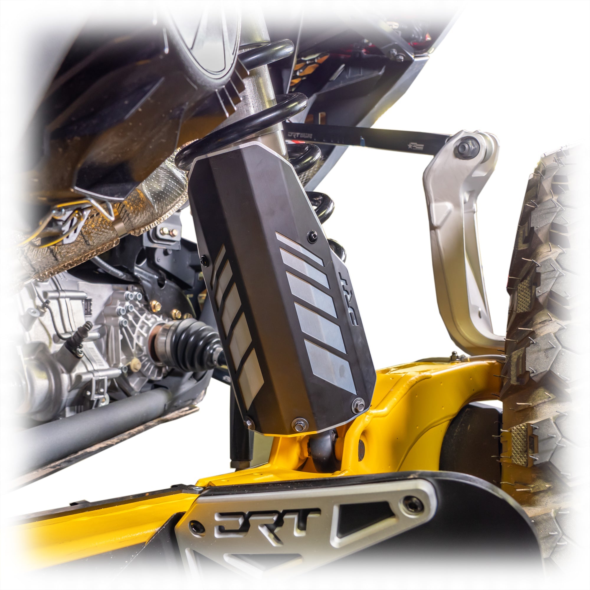 Can-Am 2017+ Maverick X3/R Rear Aluminum Shock Guards - Protects Shafts + Durable Aluminum (2024+)