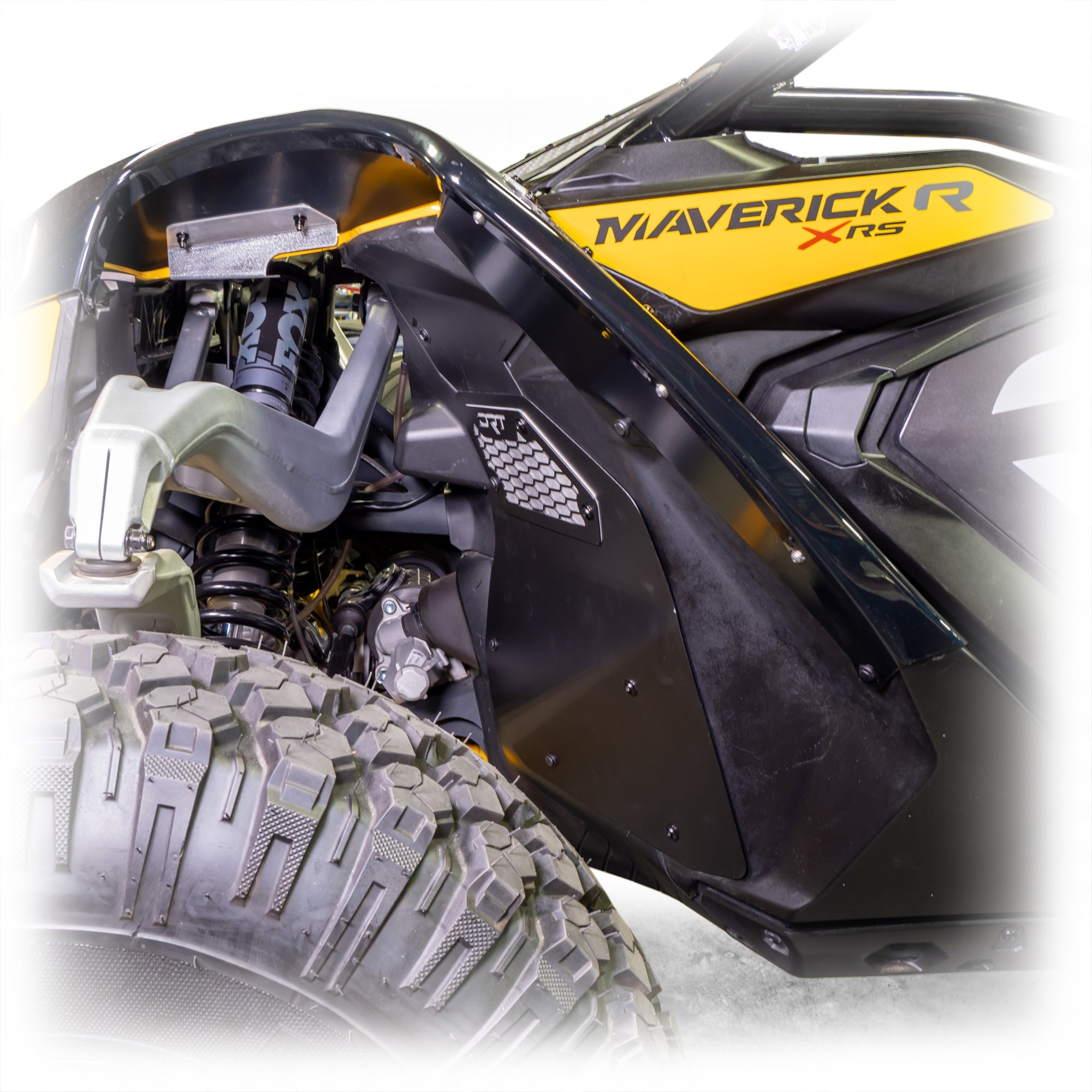 Can-Am Maverick R Front Aluminum Rock Guard Kit - Protects from debris + Customizable (2024+)