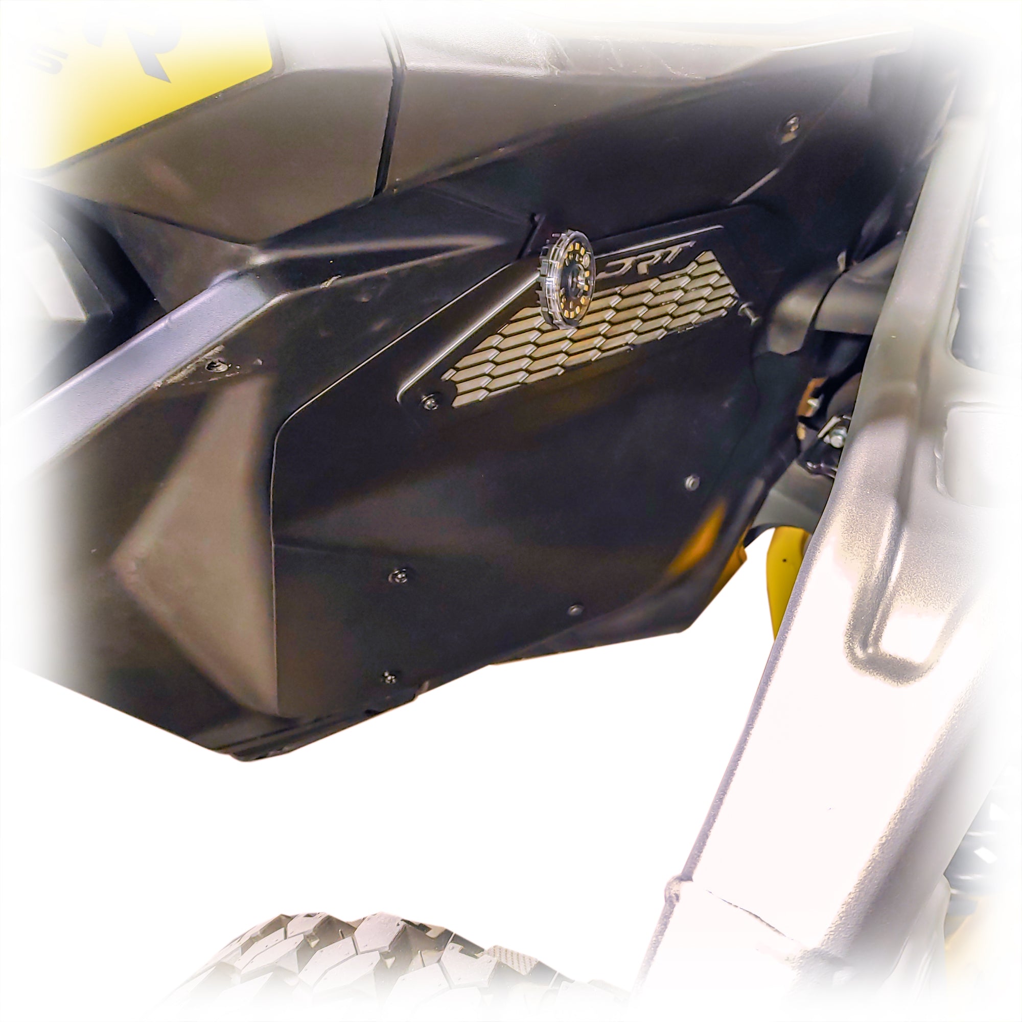 Can-Am Maverick R Front Aluminum Rock Guard Kit - Protects from debris + Customizable (2024+)