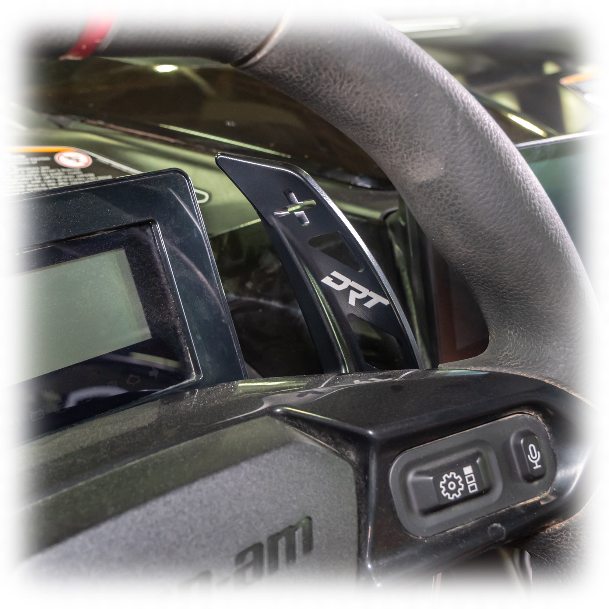 Photo of Can-Am 2024+ Maverick R Billet Paddle Shifters by DRT Motorsports - Premium for UTVs / Side by Sides