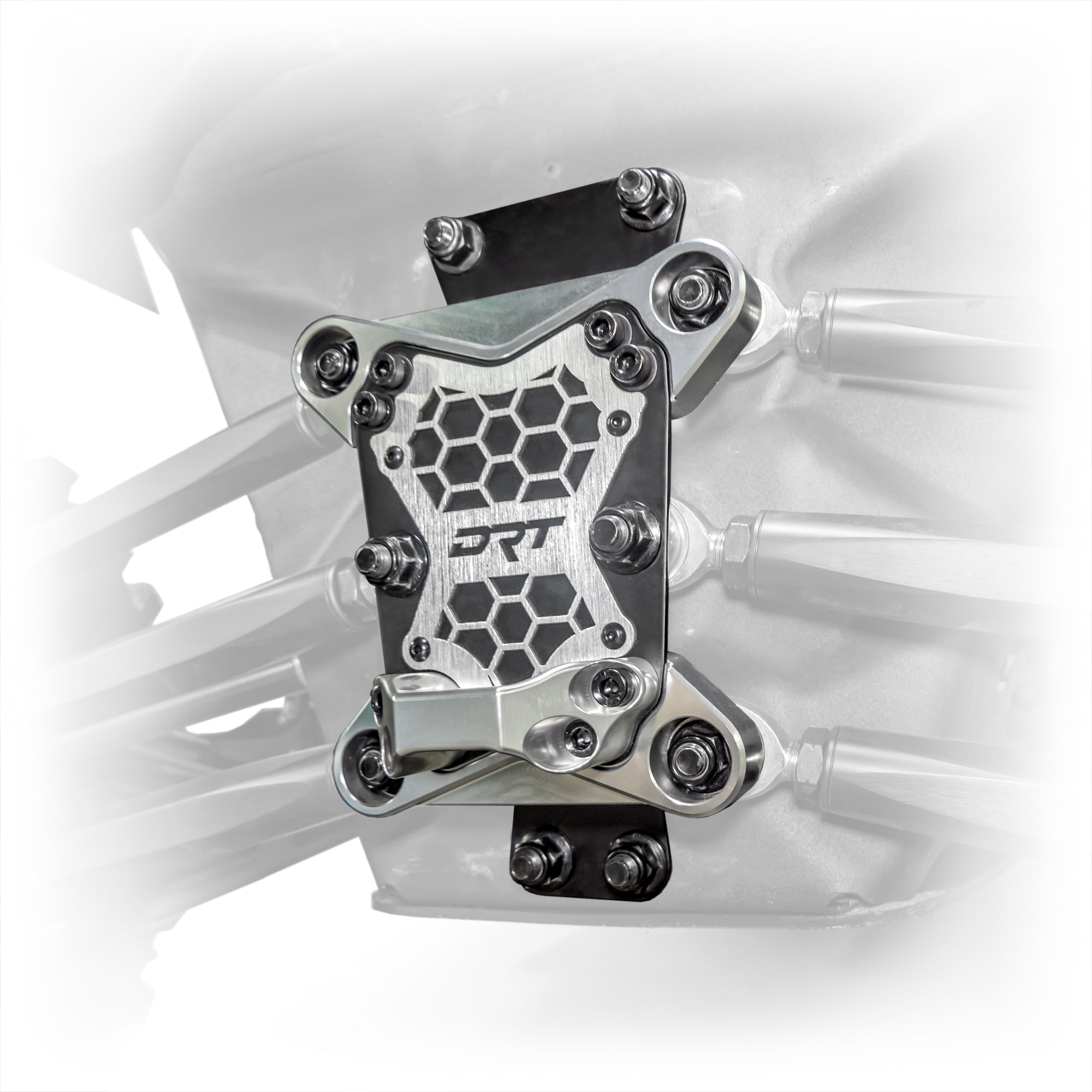 Photo of DRT Can-Am Maverick X3 2017+ Billet Aluminum 3-PC Radius Rod Plate Kit by DRT Motorsports - Premium for UTVs / Side by Sides