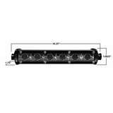 Photo of Ultra Slim Single Row 44.25" Light Bar by AJK Offroad - Premium for UTVs / Side by Sides