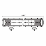 Photo of Dual Row High Output 8" light bar by AJK Offroad - Premium for UTVs / Side by Sides