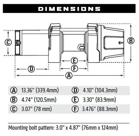 Photo of Warn VRX 3500 LBS Winch by AJK Offroad - Premium for UTVs / Side by Sides