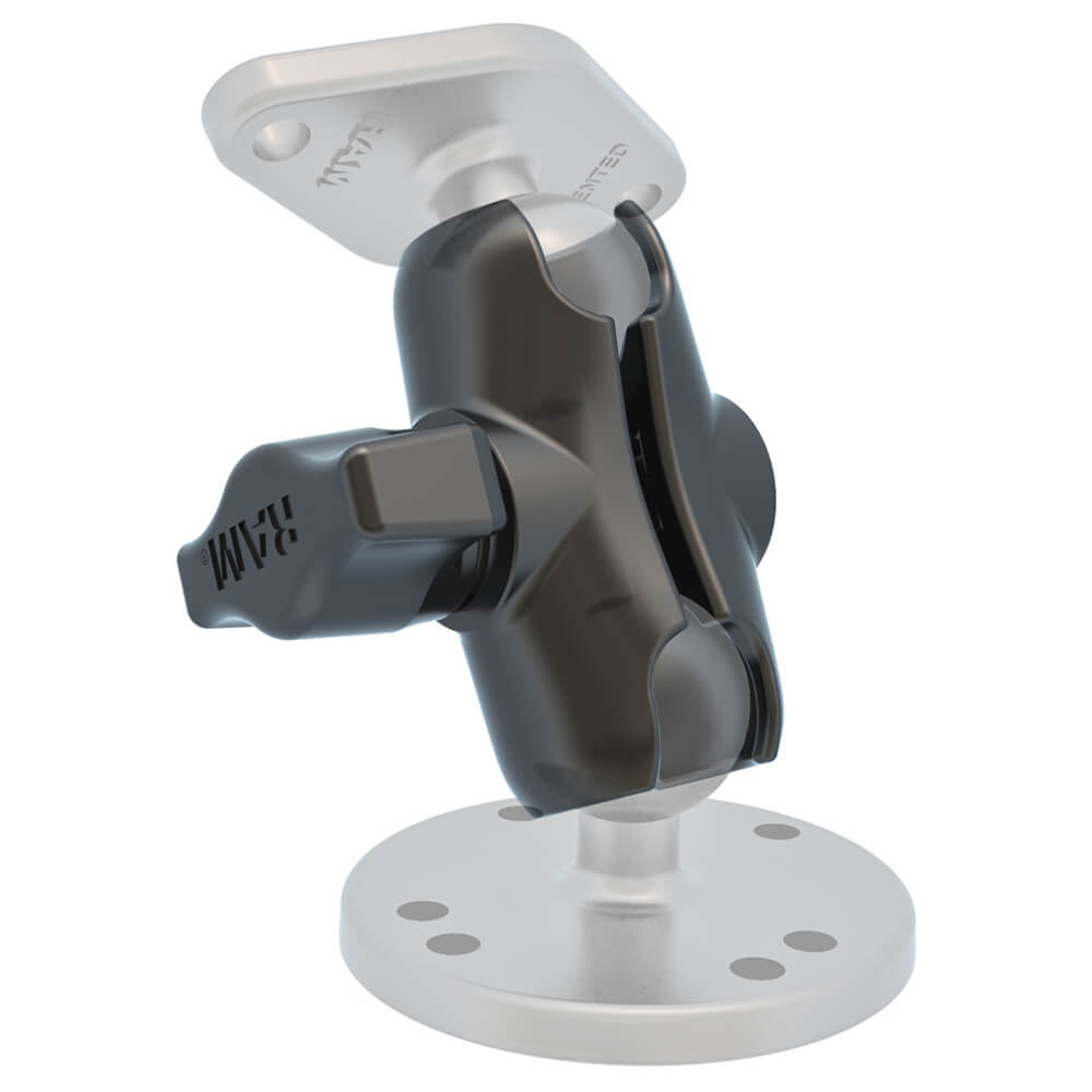 RAM MOUNT Double Socket Extension Short - Unlimited Adjustment + Rugged Marine Grade (2023)