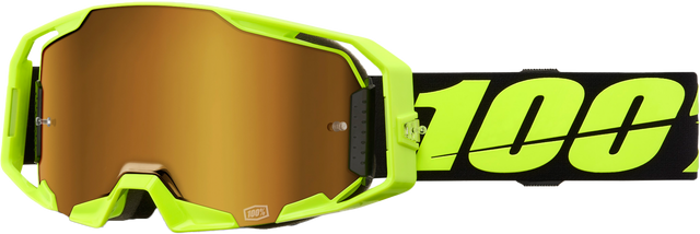 Photo of ARMATIC GOGGLE NEON YLW MIRROR TRUE GOLD by 100-PERCENT - Premium Eyewear for UTVs / Side by Sides