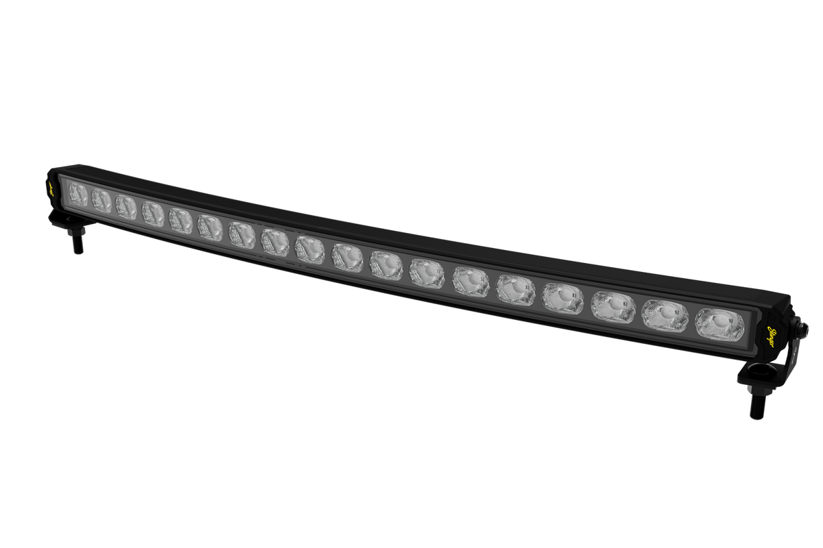HEXCORE Universal 30" Curved LED Light Bar, Flood & Spot Combo Beam with Amber & White Position Light | STL30CLB
