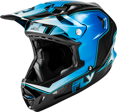 Photo of WERX-R FLOW CARBON HELMET BLACK CARBON/BLUE/WHITE SM by FLY RACING - Premium Helmets for UTVs / Side by Sides
