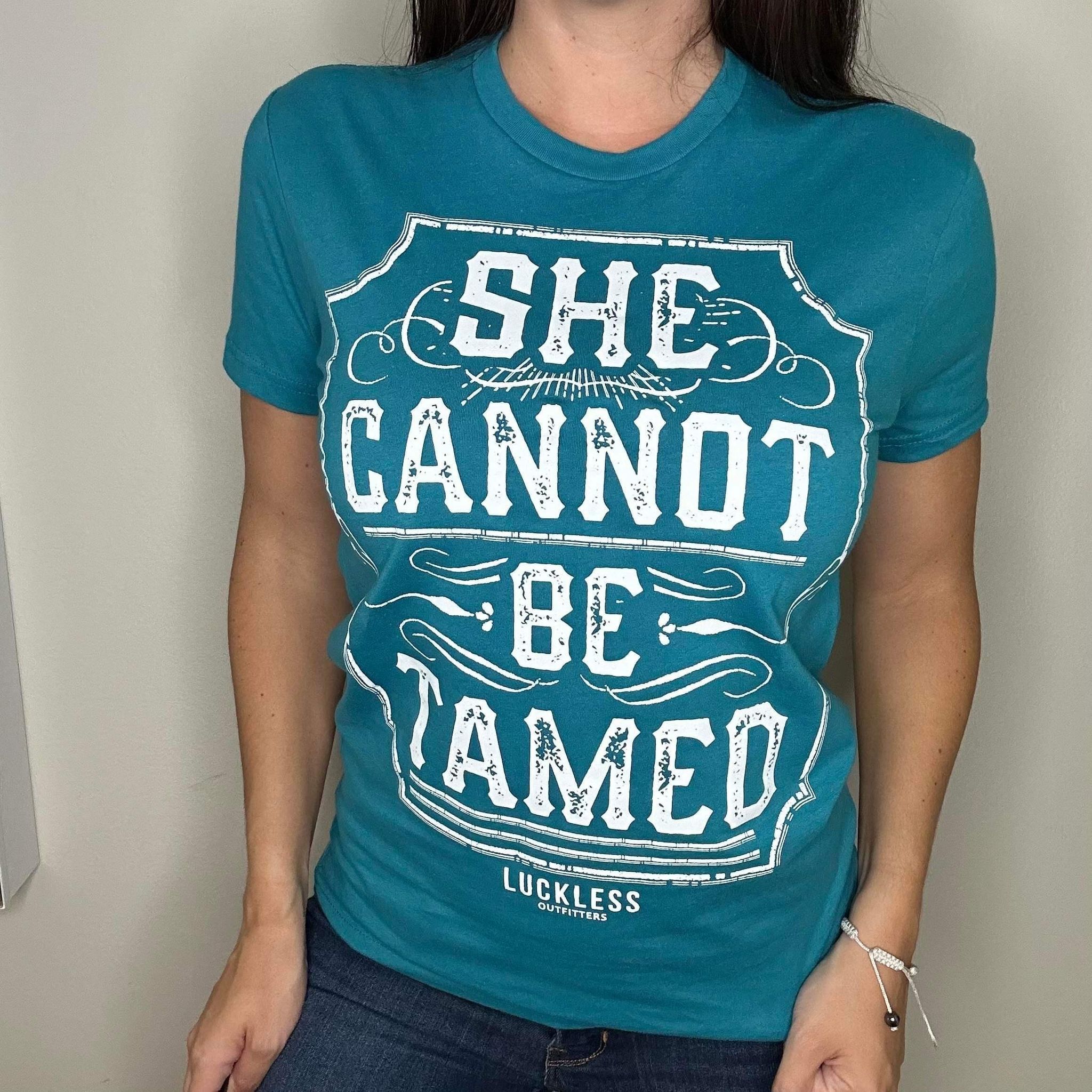 Photo of She Cannot Be Tamed | Teal by Luckless Outfitters - Premium for UTVs / Side by Sides
