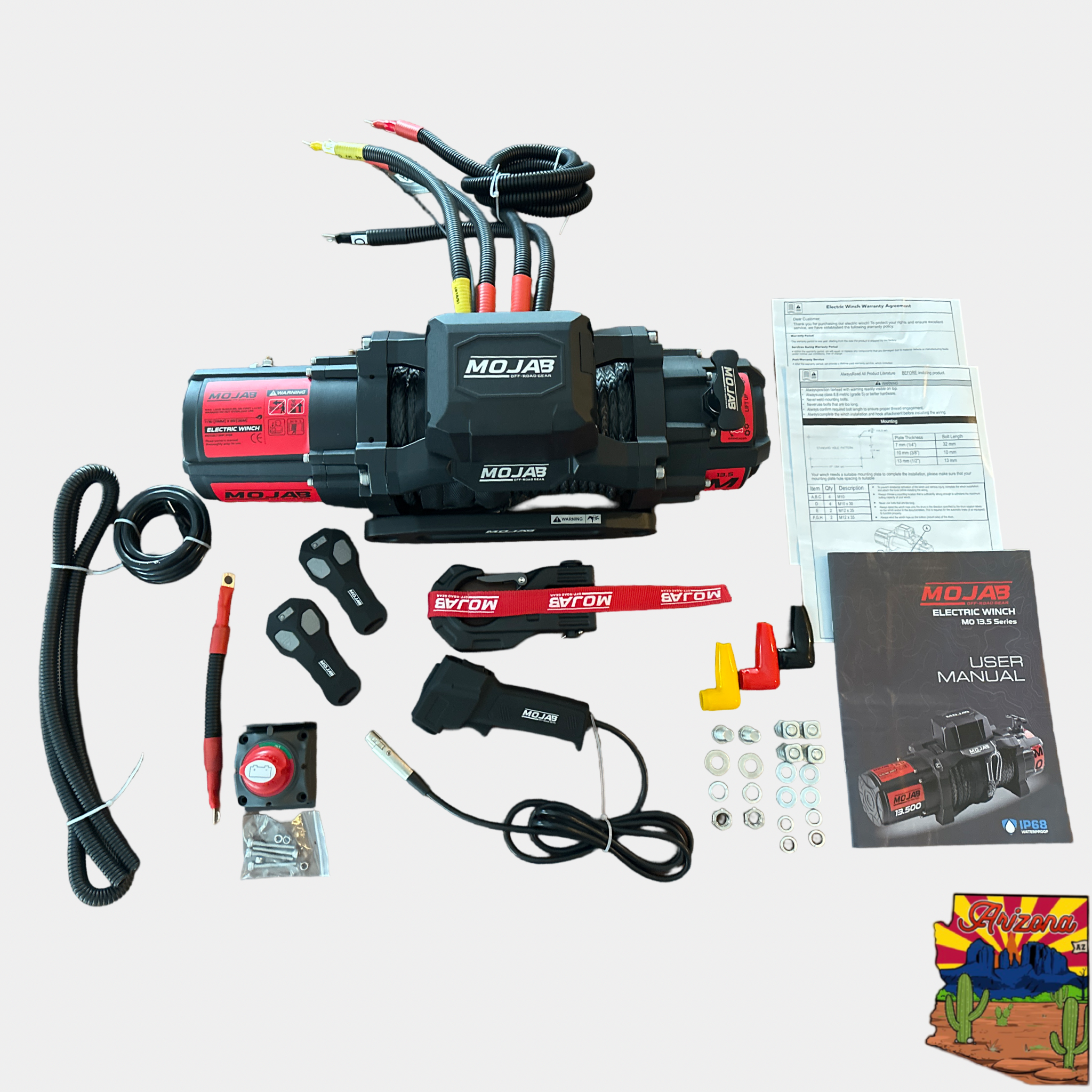 Photo of MO13.5 Series Electric Winch by MOJAB OFFROAD - Premium Winches & Winch Mounts for UTVs / Side by Sides