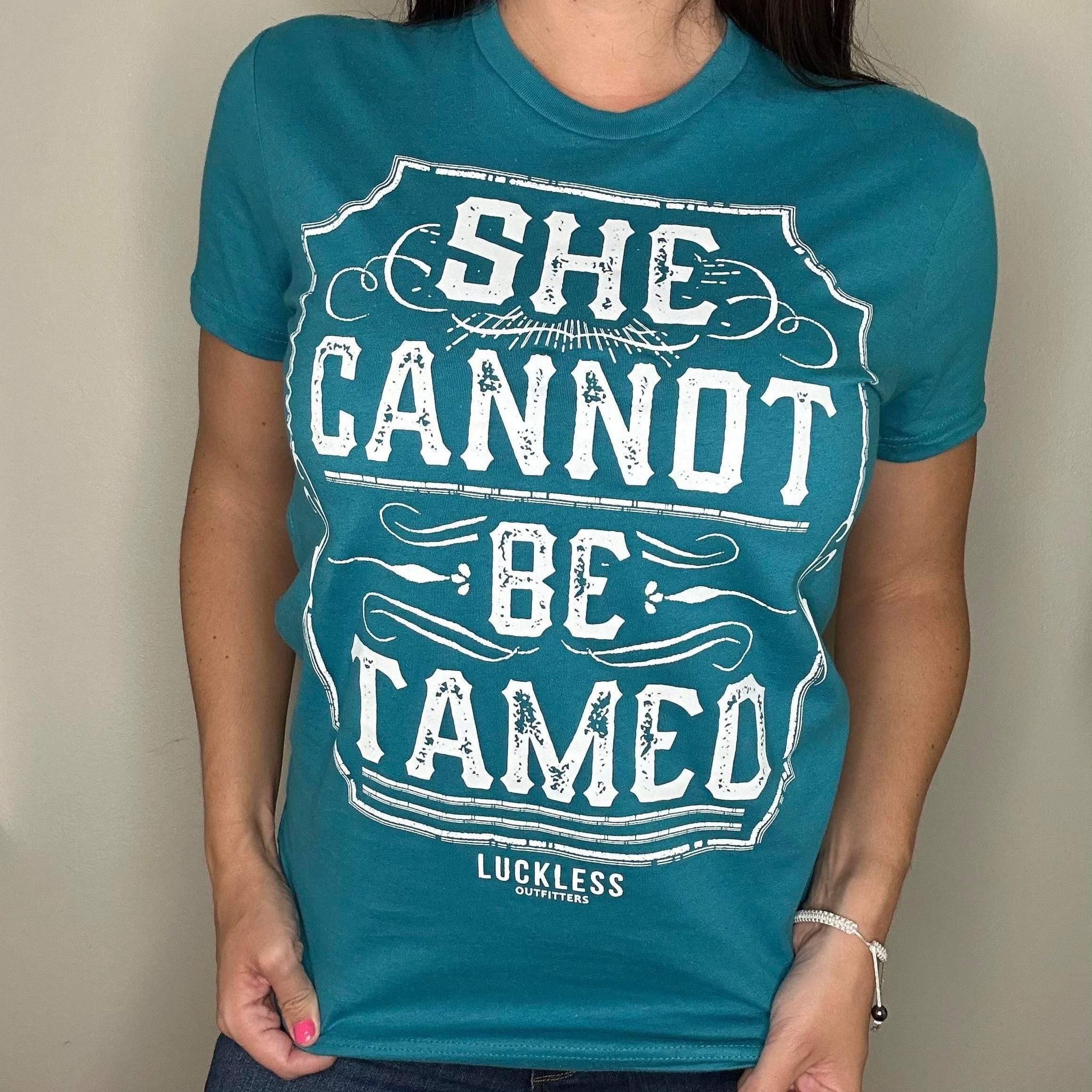 Photo of She Cannot Be Tamed | Teal by Luckless Outfitters - Premium for UTVs / Side by Sides