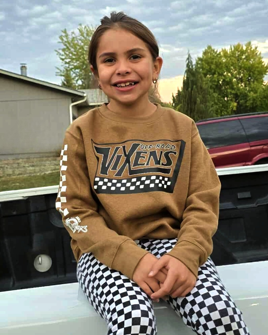 Photo of Youth Off the Wall Crewneck by OFF-ROAD VIXENS CLOTHING CO. - Premium Youth for UTVs / Side by Sides