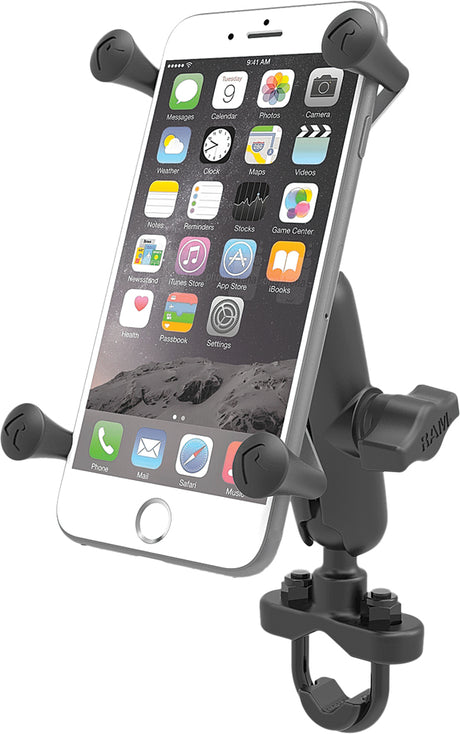 Photo of HANDLEBAR RAIL MOUNT W/U-BOLT BASE & X-GRIP LARGE CRADLE by RAM - Premium Accessories for UTVs / Side by Sides