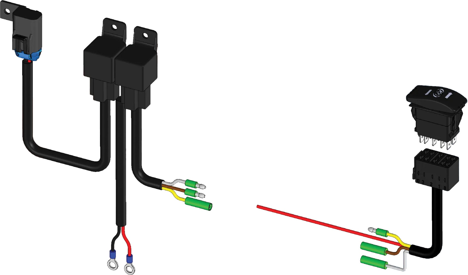 Photo of KFI WIRE HARNESS HYDRAULIC ACTUATOR by KFI - Premium Electrical for UTVs / Side by Sides