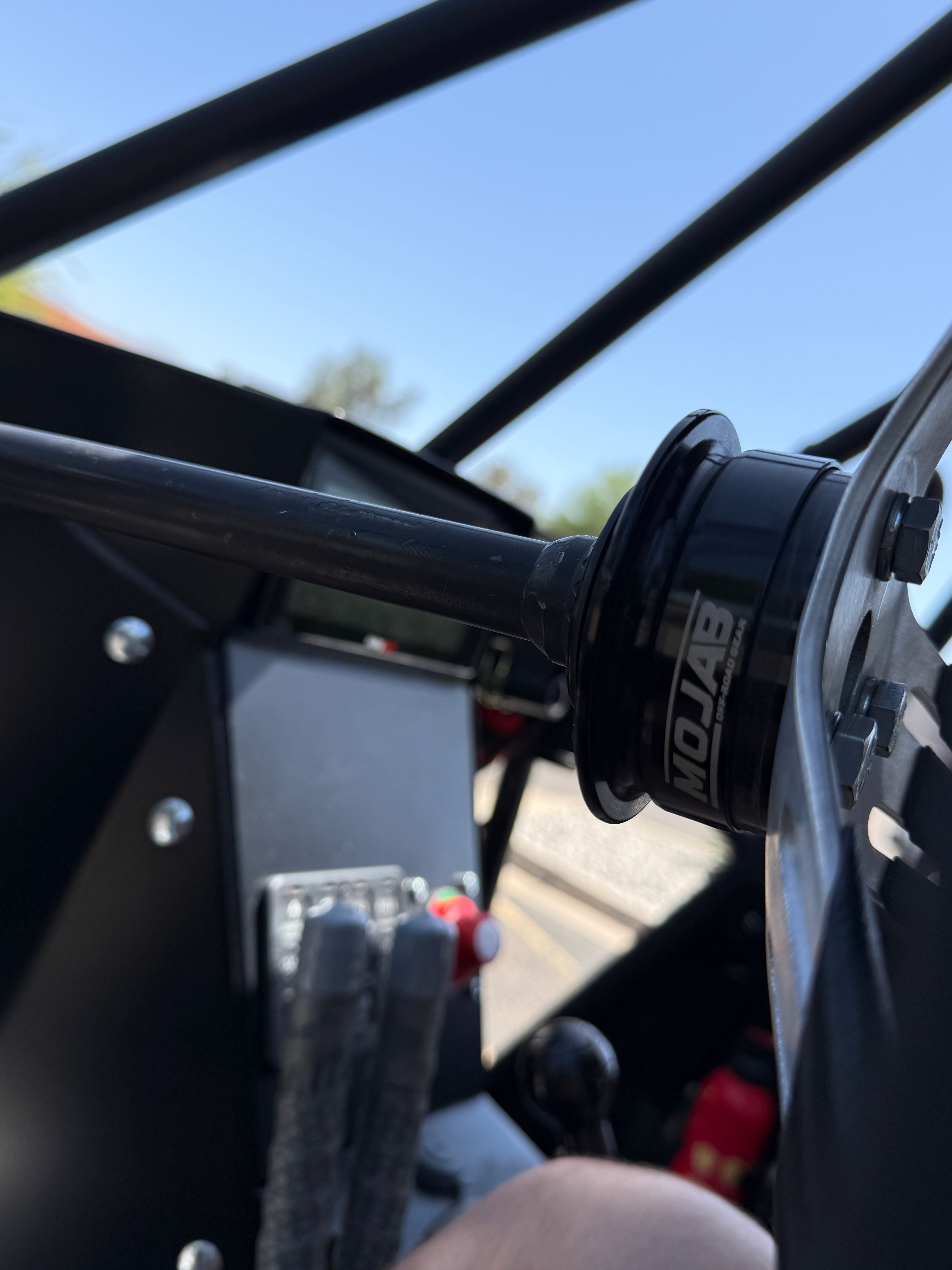 Photo of MOJAB 13" Aluminum Steering Wheel – 3-Bolt Pattern (Extended coating spokes) by MOJAB OFFROAD - Premium for UTVs / Side by Sides