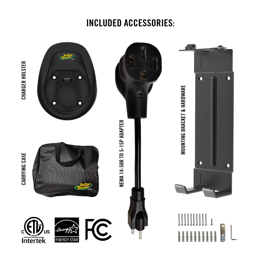Photo of eCharge 32 AMP, Level 1+2 Portable Electric Vehicle Charger by Battery Tender® - Premium for UTVs / Side by Sides