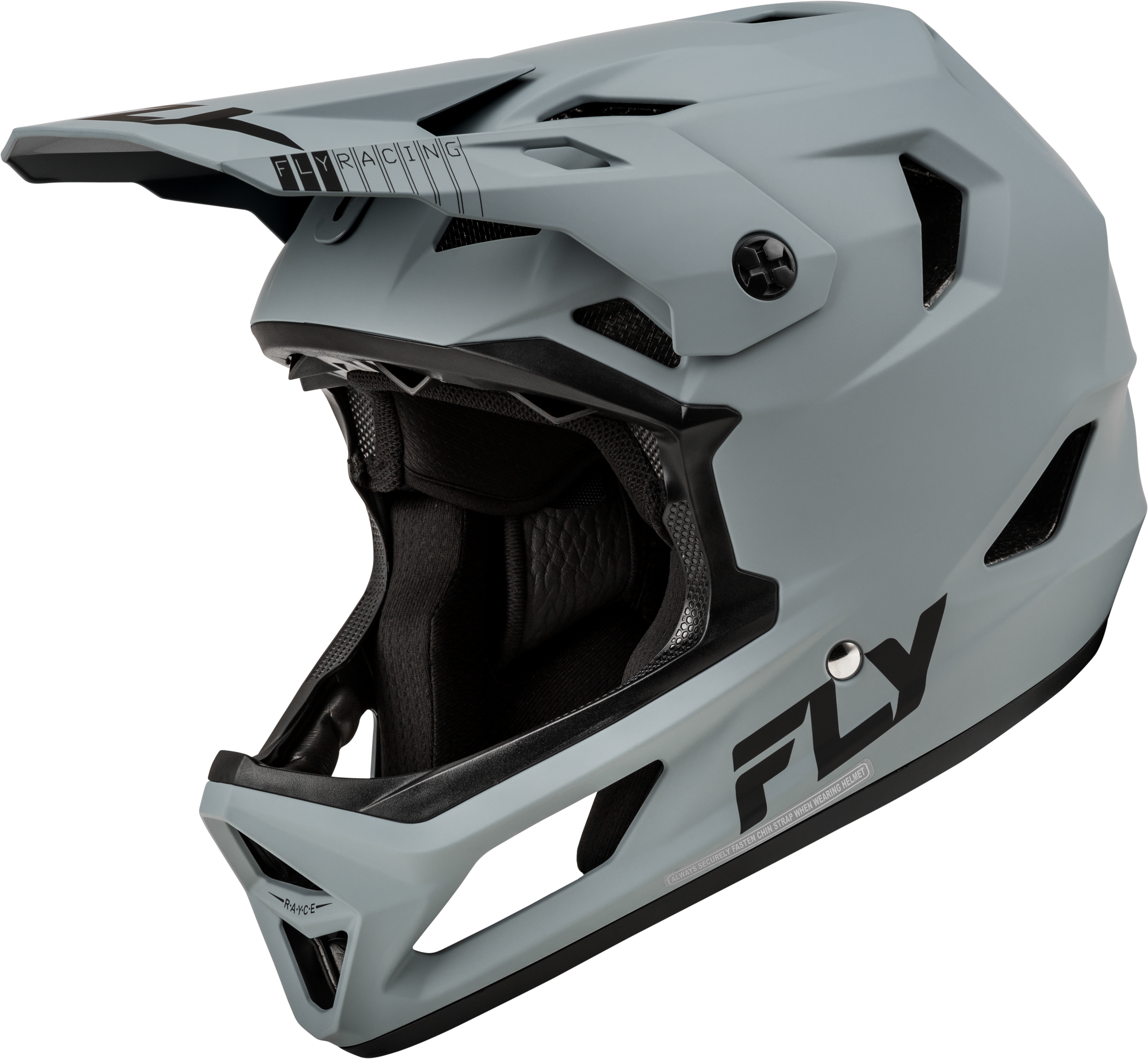 Photo of YOUTH RAYCE BICYCLE HELMET MATTE GREY YM by FLY RACING - Premium Helmets for UTVs / Side by Sides