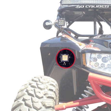 Fender Well LED Pod Mount Brackets for Arctic Cat Wildcat - 50 Caliber Racing