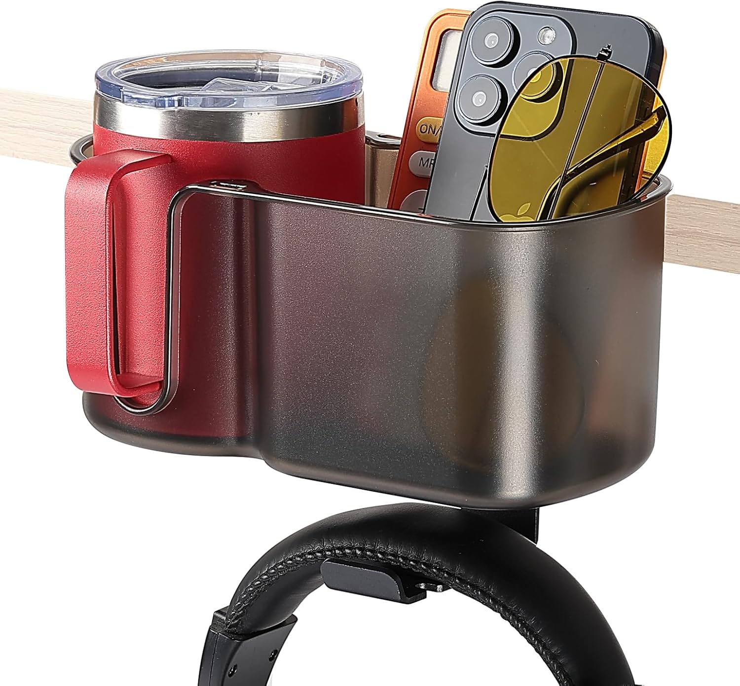 Photo of Kemimoto 2 in 1 Desk Cup Holder for Most 18-32 oz Bottles by Kemimoto - Premium for UTVs / Side by Sides