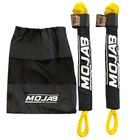 Photo of Soft Shackle 1/2'' x 22'' with sleeve and bag (Set of 2 Shackles) (Lifetime Warranty) by MOJAB OFFROAD - Premium Soft Shackle for UTVs / Side by Sides