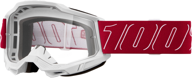 Photo of ACCURI 2 GOGGLE REDLINE CLEAR LENS by 100-PERCENT - Premium Eyewear for UTVs / Side by Sides