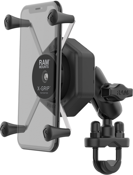 Photo of X-GRIP VIBE-SAFE L PHONE MOUNT WITH U-BOLT BASE SHORT by RAM - Premium Accessories for UTVs / Side by Sides