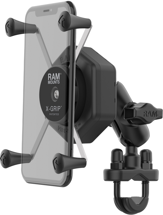 Photo of X-GRIP VIBE-SAFE L PHONE MOUNT WITH U-BOLT BASE SHORT by RAM - Premium Accessories for UTVs / Side by Sides