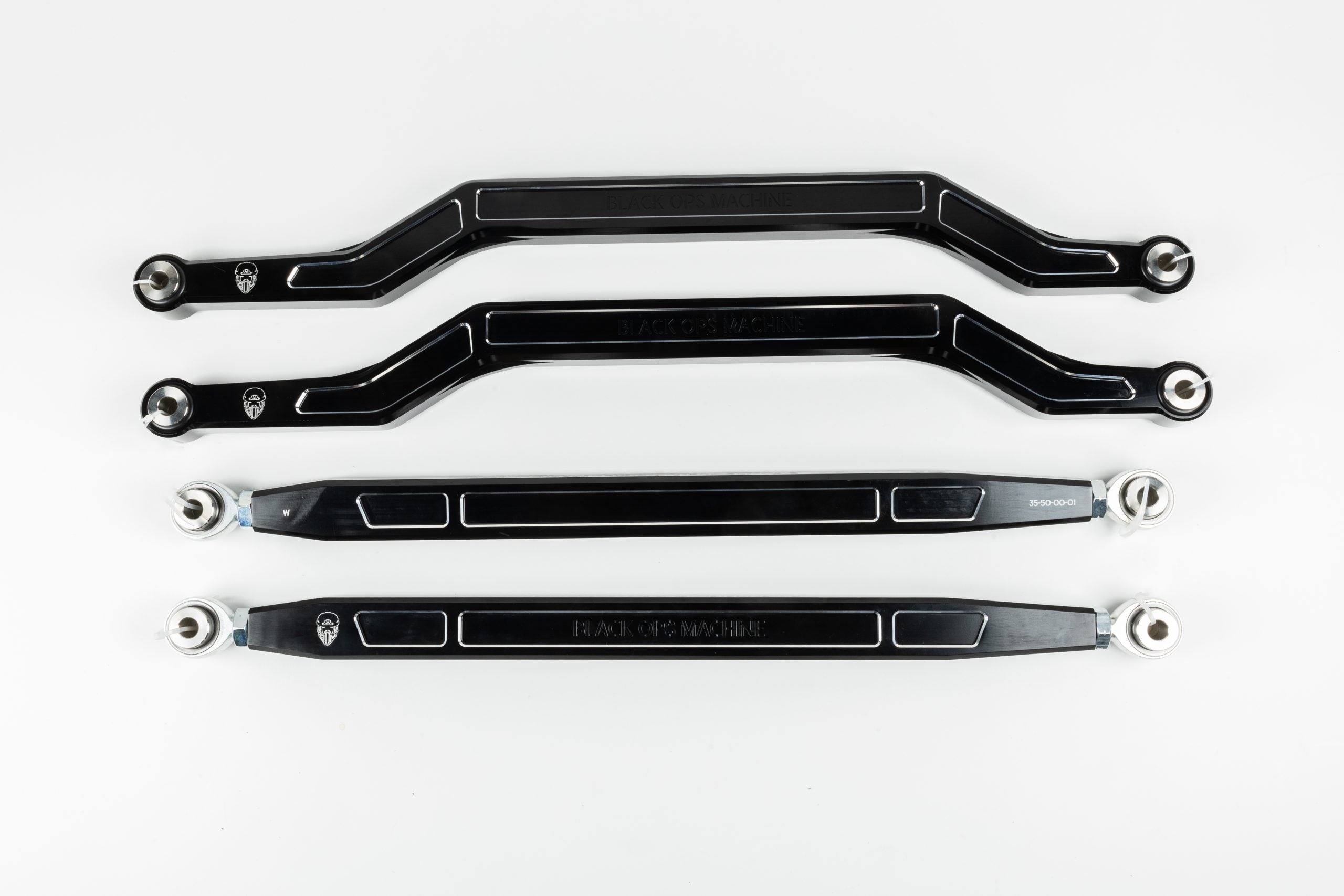 Polaris RZR Pro XP Billet Radius Rods - 6061 Aluminum, High-Clearance, Teflon Race Heims (2020+, 2 & 4 Seat)