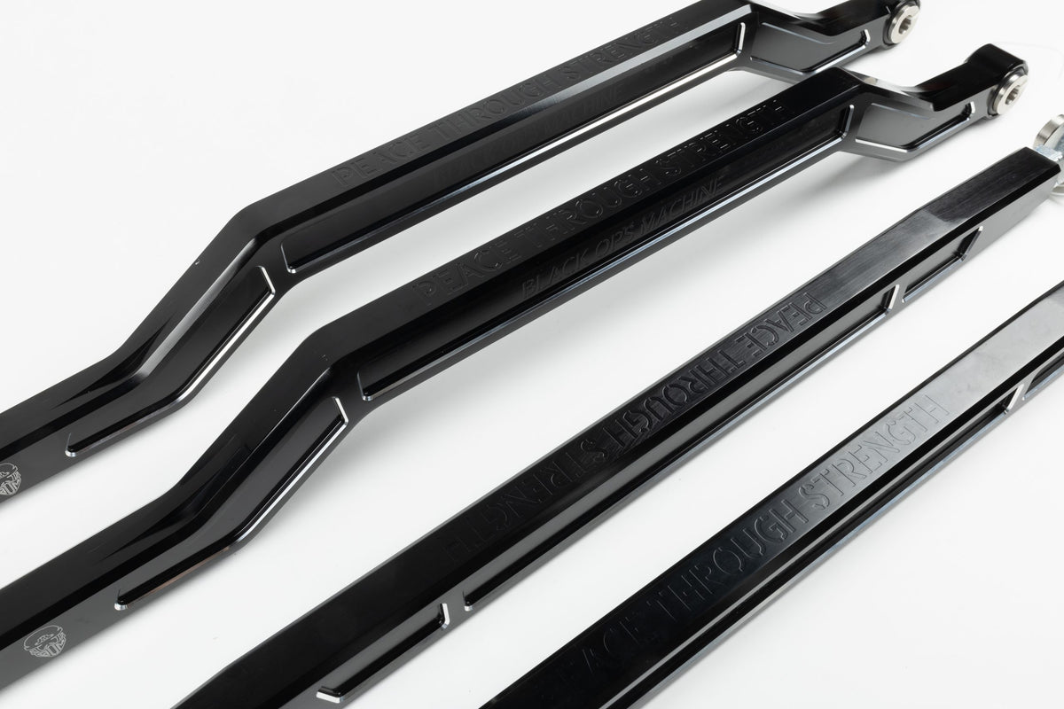 Polaris RZR Pro XP Billet Radius Rods - 6061 Aluminum, High-Clearance, Teflon Race Heims (2020+, 2 & 4 Seat)