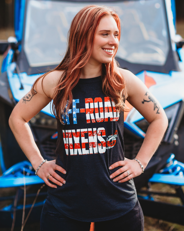 Photo of America Tank by OFF-ROAD VIXENS CLOTHING CO. - Premium Ladies Tanks for UTVs / Side by Sides