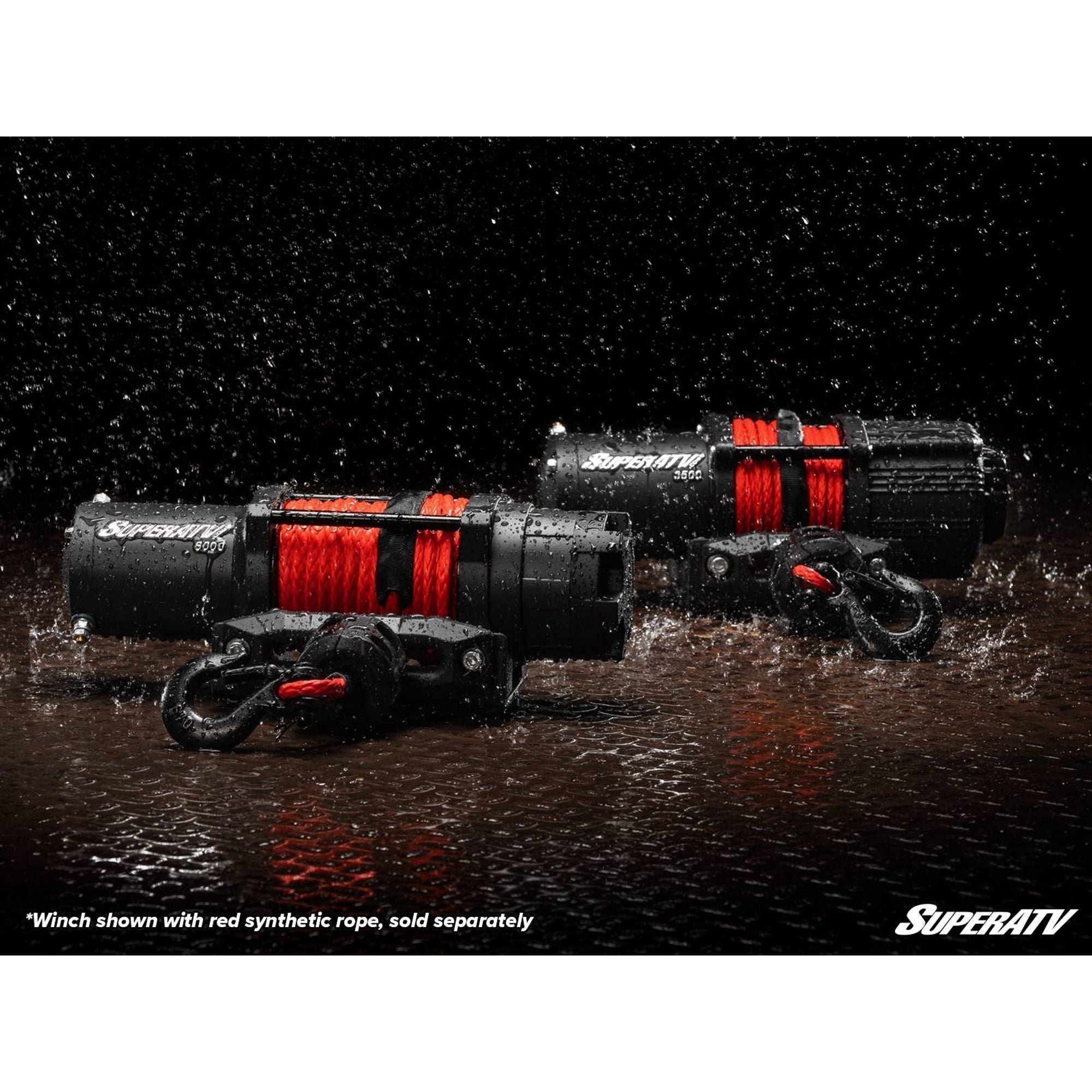 Photo of 3500 LB. Winch with Wireless Remote & Synthetic Rope by SuperATV - Premium Winches & Winch Mounts for UTVs / Side by Sides