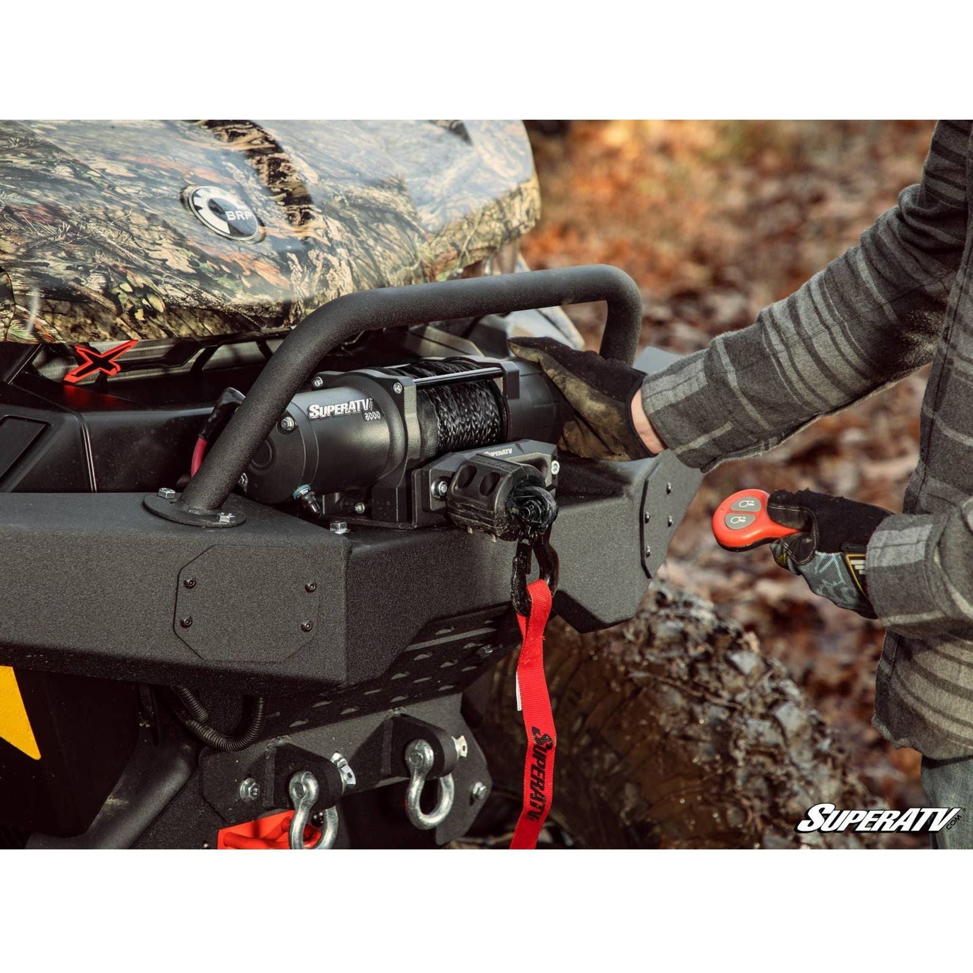 Photo of 3500 LB. Winch with Wireless Remote & Synthetic Rope by SuperATV - Premium Winches & Winch Mounts for UTVs / Side by Sides