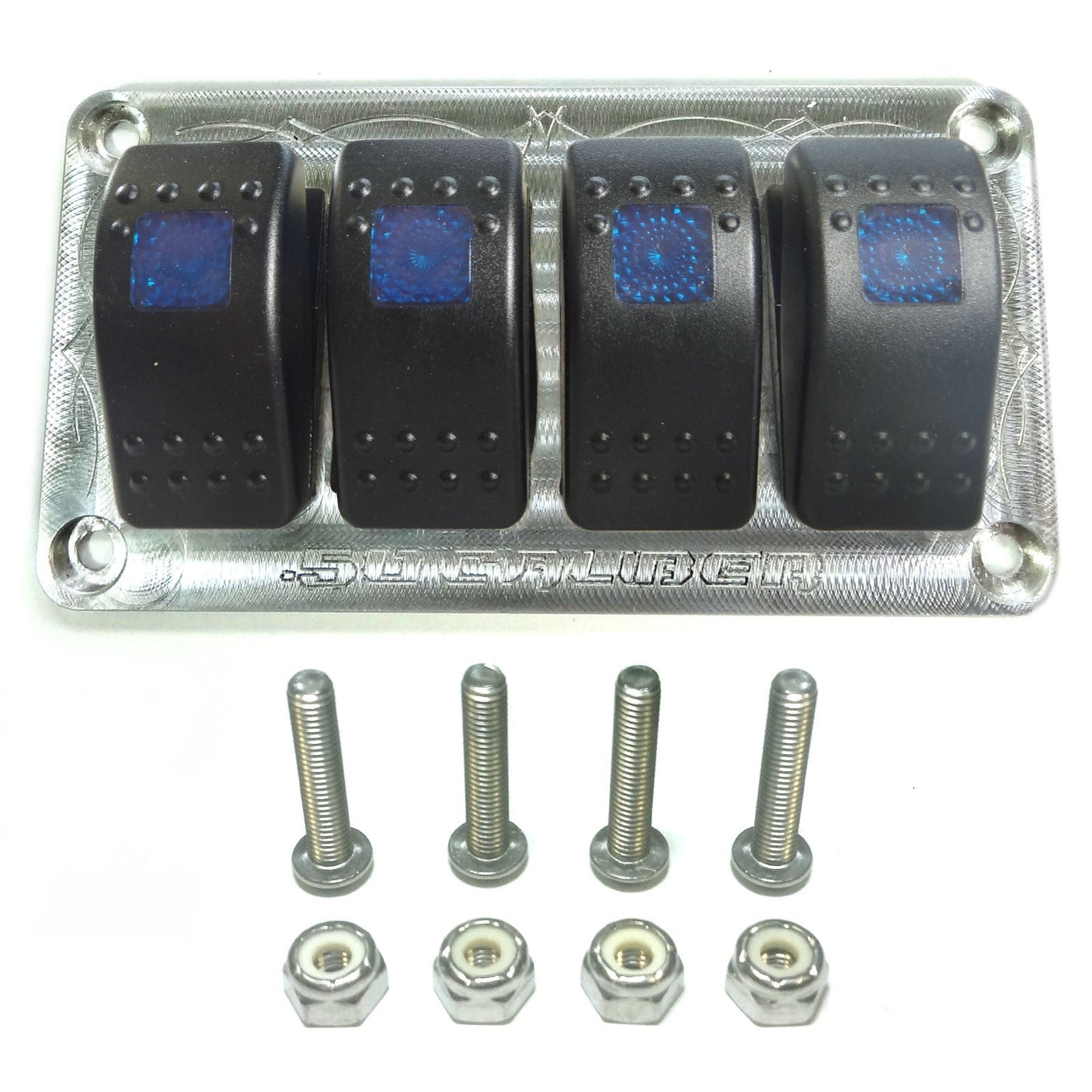 50 Caliber Racing Universal Dash Panel With Switches