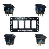 50 Caliber Racing Universal Dash Panel With Switches