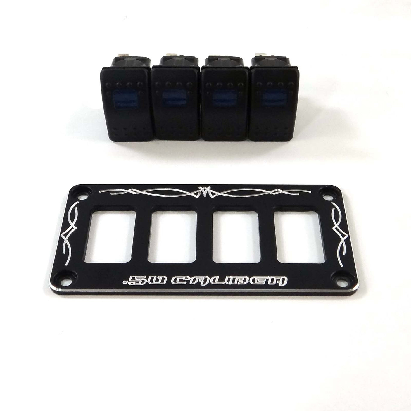 50 Caliber Racing Universal Dash Panel With Switches