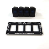 50 Caliber Racing Universal Dash Panel With Switches