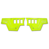 50 Caliber Racing Polaris RZR XP1000 6 Switch Billet Dash Panel - CNC 6061 Aluminum + 4 Illuminated Switches (Lime Squee