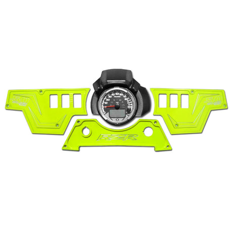 3-Piece Billet Aluminum Dash Panel with 6 Switch Cutouts for RZR XP 1000