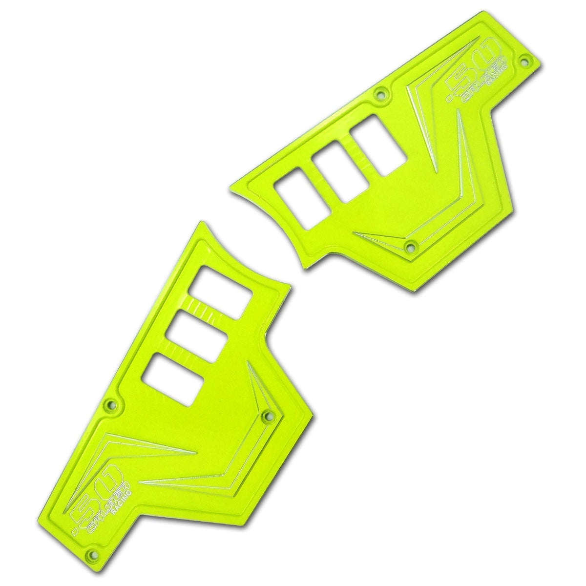 3-Piece Billet Aluminum Dash Panel Kit for RZR XP 1000 (Lime Squeeze)