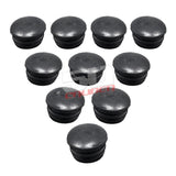 50 Caliber Racing Rubber End Caps - 10 Pack for 1", 1.25", and 1.5" Tubing (Roll Cage, Fence, Roll Bar)
