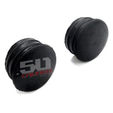 50 Caliber Racing Rubber End Caps - 10 Pack for 1", 1.25", and 1.5" Tubing (Roll Cage, Fence, Roll Bar)