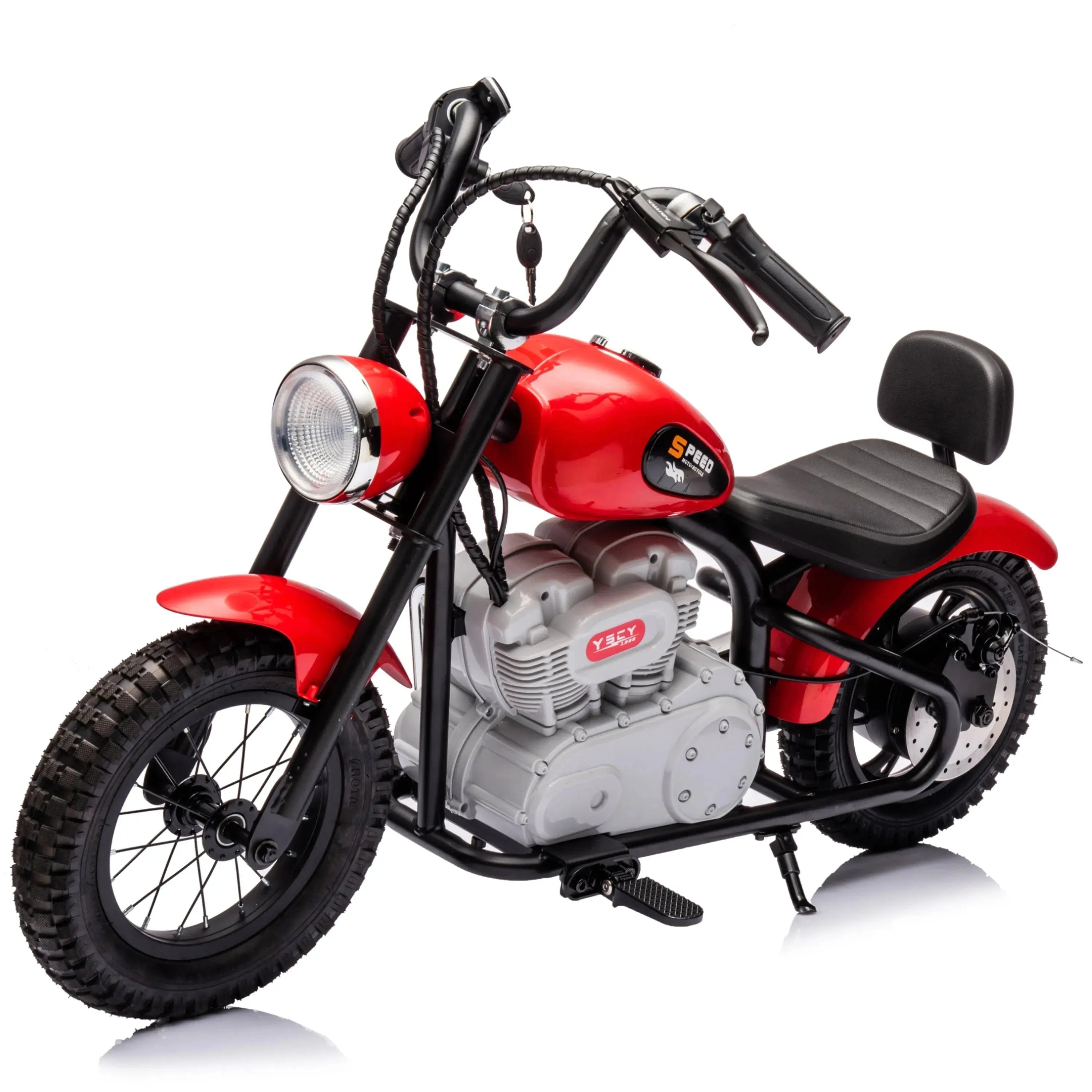 Photo of 36V Freddo E-Chopper, Leather Seat, Rubber Air Wheels, Brushless Motor by Freddo Toys - Premium Ride On Cars for UTVs / Side by Sides