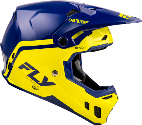 Photo of FORMULA CC OBJECTIVE HELMET NAVY/YELLOW XL by FLY RACING - Premium Helmets for UTVs / Side by Sides