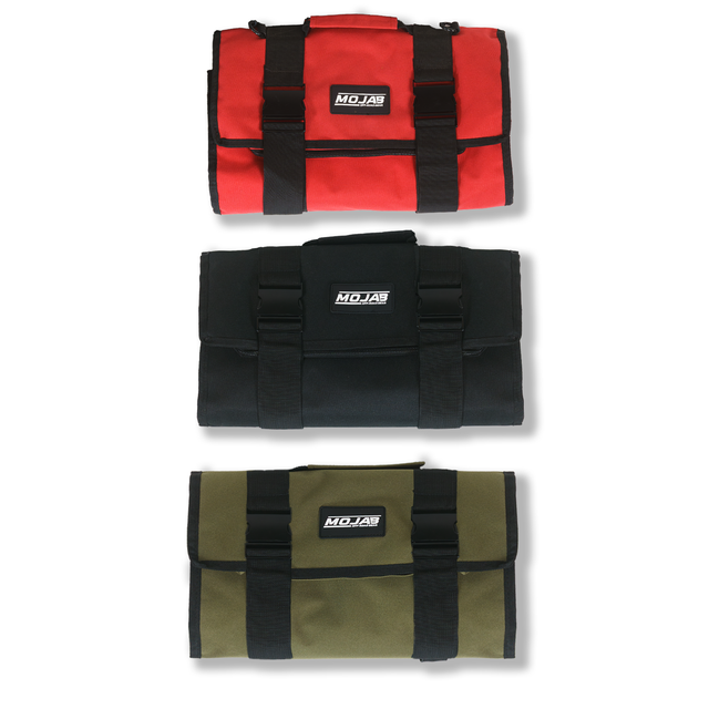 Photo of Large Canvas Tool organizer bag with 5 removeable pouches by MOJAB OFFROAD - Premium First Aid Kits for UTVs / Side by Sides